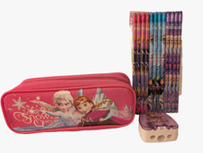 Disney Frozen Elsa Anna Pencil Case Pencils And Pencil Sharpener