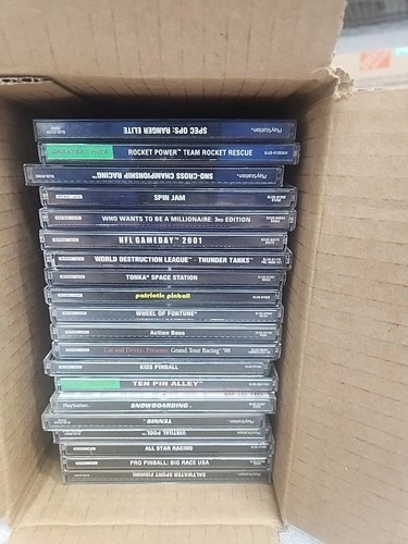 New ListingPS1 20 Game Lot.  All Cib.  Good Mixture Of Games. Please Look At Pics For Title