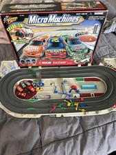 Vintage Nascar Micro Machines Raceway Playset Winners Circle Hasbro Not Complete