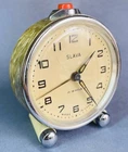 Vintage Soviet SLAVA 11 Jewel Caliber 5671 Mechanical Alarm Clock - Made in USSR 60s