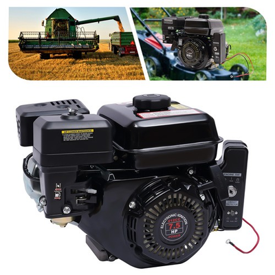 #ad 7.5HP 3600RPM Electric Start Gasoline Engine Side Shaft Gas Motor For Go Kart $160.57