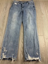 Judy Blue Women  s Jeans Size 15/32 Straight Leg Mid Rise Blue Stretch Denim