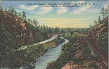 The Narrows, Florida Short Route, Birmingham, Alabama c1930s Postcard Linen UNP