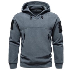 Men's Military Tactical Hoodies Autumn Winter Fleece Sweatshirt Hooded Pullover