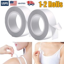 2x Double Sided Fashion Body Tape,Clear Fabric Double Sided Beauty Clothing Tape