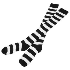 over Knee Stockings Woman Outdoor Sports Socks for Women Striped