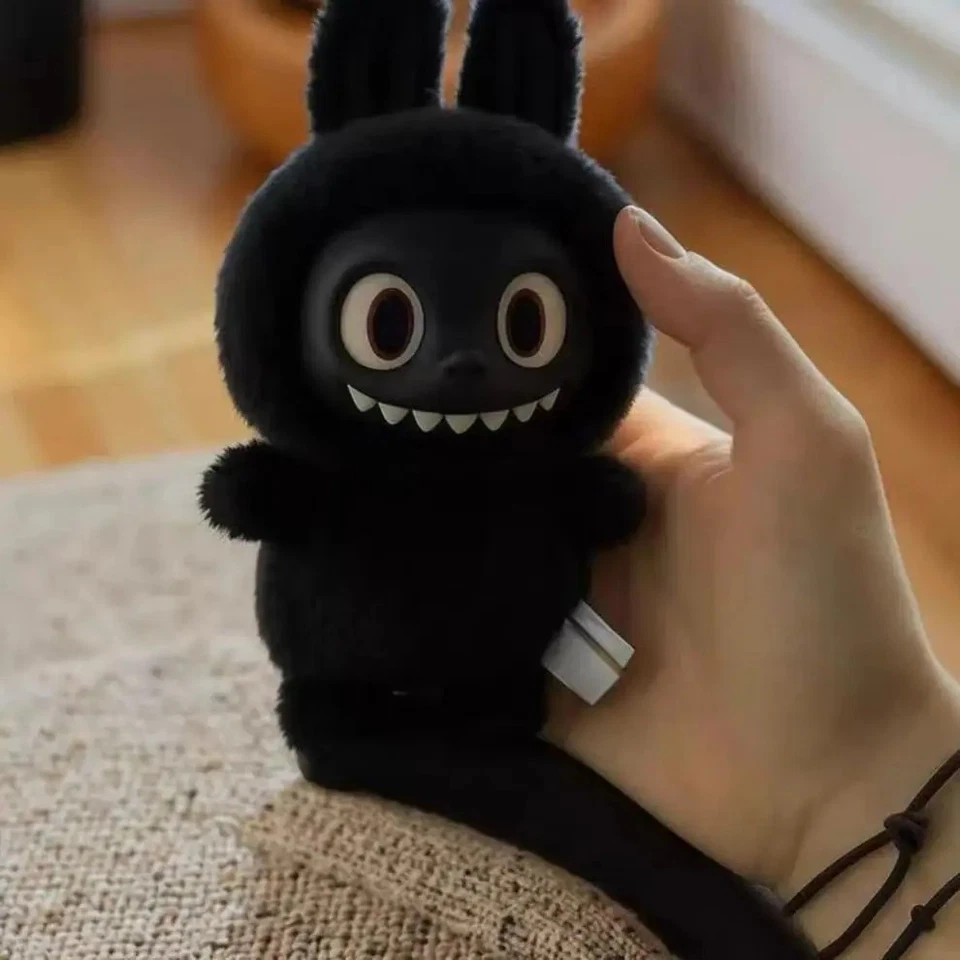 1 Pc Cute Monster V3 Style Plush Black Color Toy Vinyl Keychain Gift Collectible - Image 2 of 4