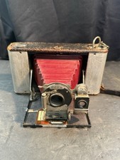 Antique Eastman Kodak No. 1A Autographic Junior Folding Camera Red Bellows 116