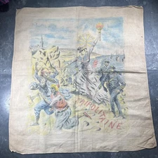 Antique Mouchoir Military 1911 Guerre Italo-Turque Tripolitania Italy Colonial