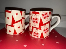 ASDA George "King & Ace of Hearts" Playing Card Mug Set unwanted gift