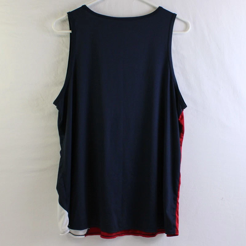 Camiseta sin mangas de entrenamiento Xersion XXL roja, blanca y azul para mujer Foto 2 de 4