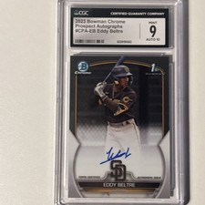 2023 Bowman Chrome Eddy Beltre Auto 1st #CPA-EB Padres