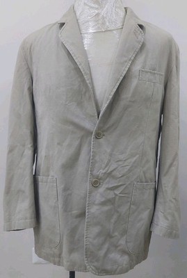 New Haven Dunnes Stores Beige Linen Blazer Jacket + Striped Vest Waistcoat 44R