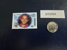 Alan Shepard American astronaut NASA Apollo XI 1994 Uganda Stamp