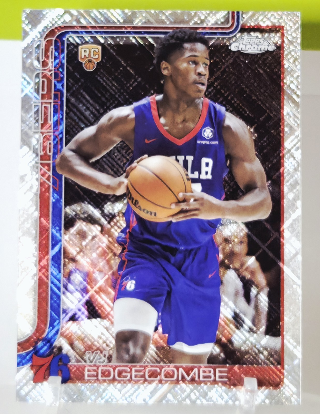 2025 Topps Chrome VJ Edgecombe #253 Skylight Refractor (RC) /1000 1 of 12 un#d