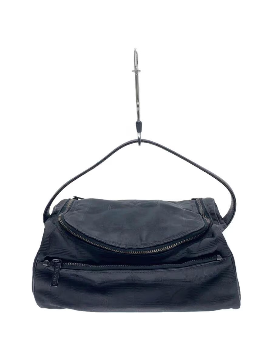 CHANEL Travel Line Vanity Handbag in Black All-Over Print