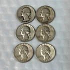 Pre-1964 90% Silver 90 Percent Quarters (Lot of 6) 1936 1949 1954 1962 1963 1963