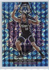 2023-24 Panini Mosaic Rookies Reactive Blue Prizm Jalen Slawson #206 0nr3