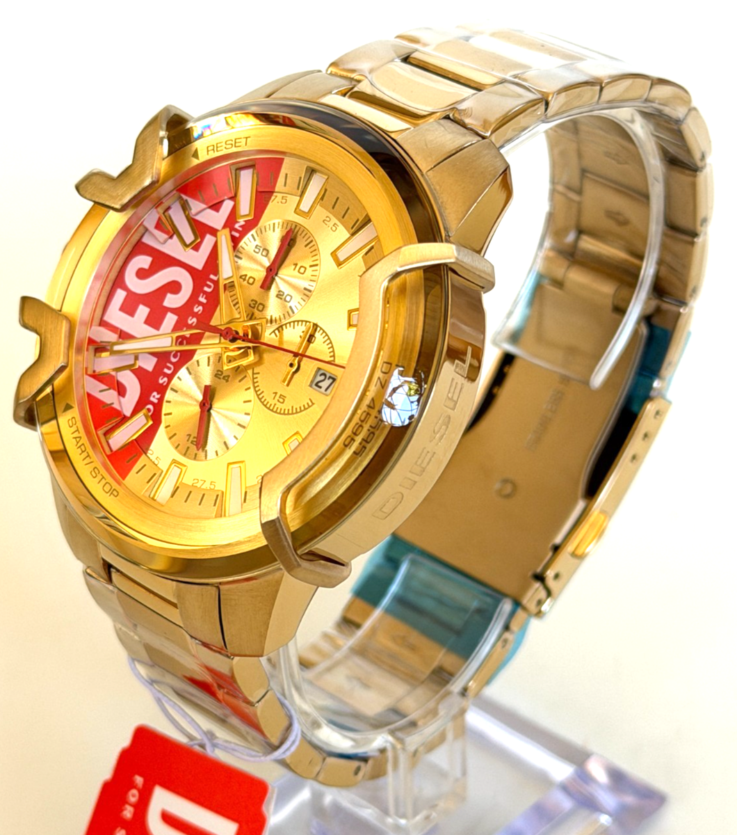 Diesel Watch (DZ4595) Gold/red/white dial color for sale online | eBay