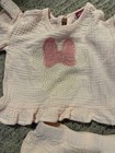 Disney Minnie Mouse Two Piece Set Pink 100% Cotton Embroidered — photo 2