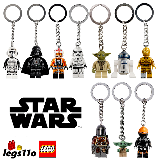 LEGO Star Wars Minifigure Keyring Keychain NEW WITH TAGS choose