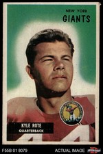 1955 Bowman #137 Kyle Rote Giants-FB SMU 3.5 - VG+