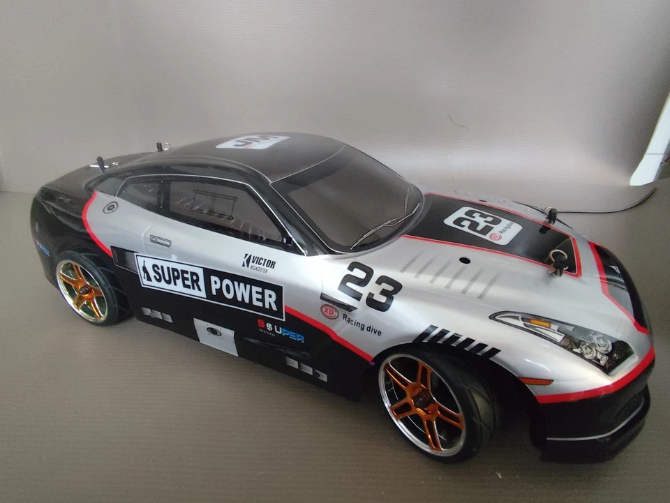 Hsp 1/10 RC Nitro Car On Road / Rally / Drift Scoppio 4wd - Immagine 4 di 4