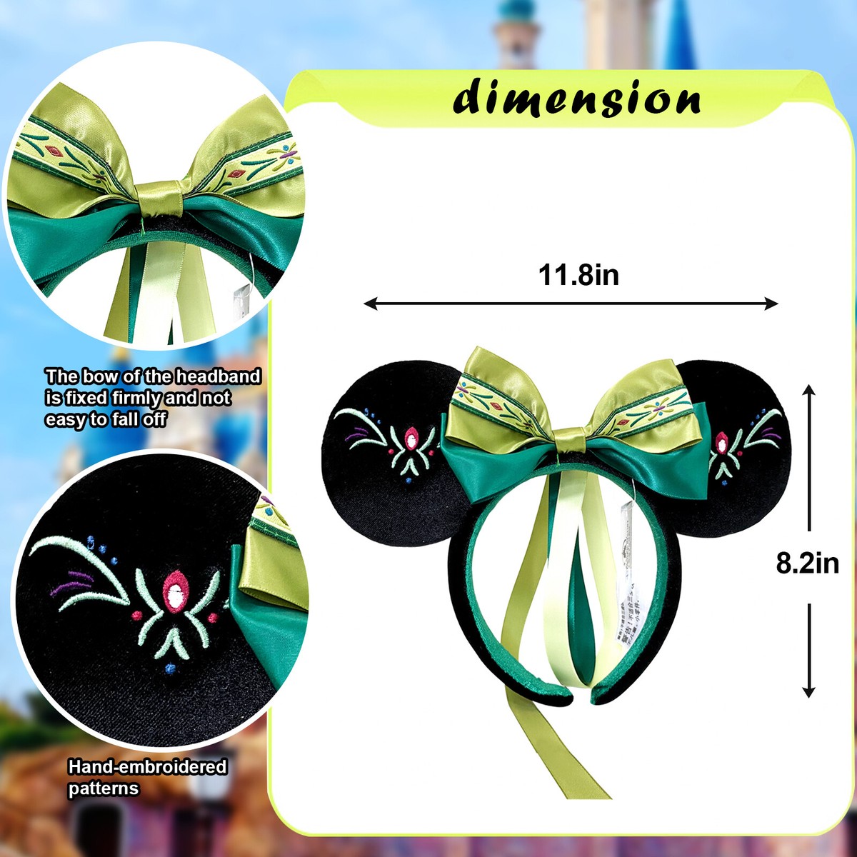 Disney- Parks Frozen Anna Green Fantasy Spring Minnie Mouse  display picture 3