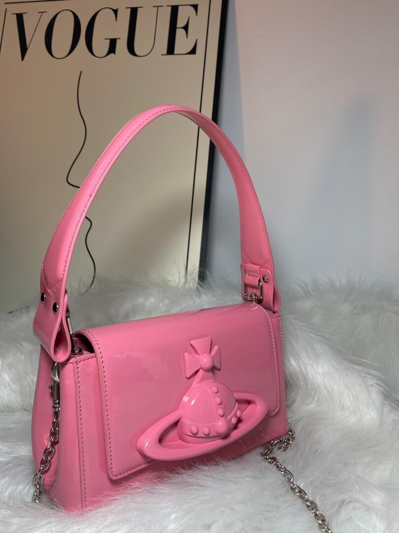 Vivienne Westwood Hazel Shoulder Bag Pink NEW 202409M | eBay Vivienne Westwood Hazel Shoulder Bag Pink NEW 202409M | eBay