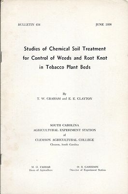 Farm Brochure - Chemical Soil Treatment Weed Root Knot Tobacco - 1956 (F5435)