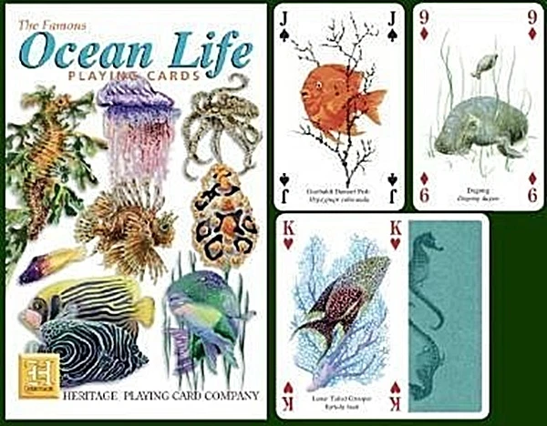 Ocean Life Set 52 Spielkarten + Joker (HPC)