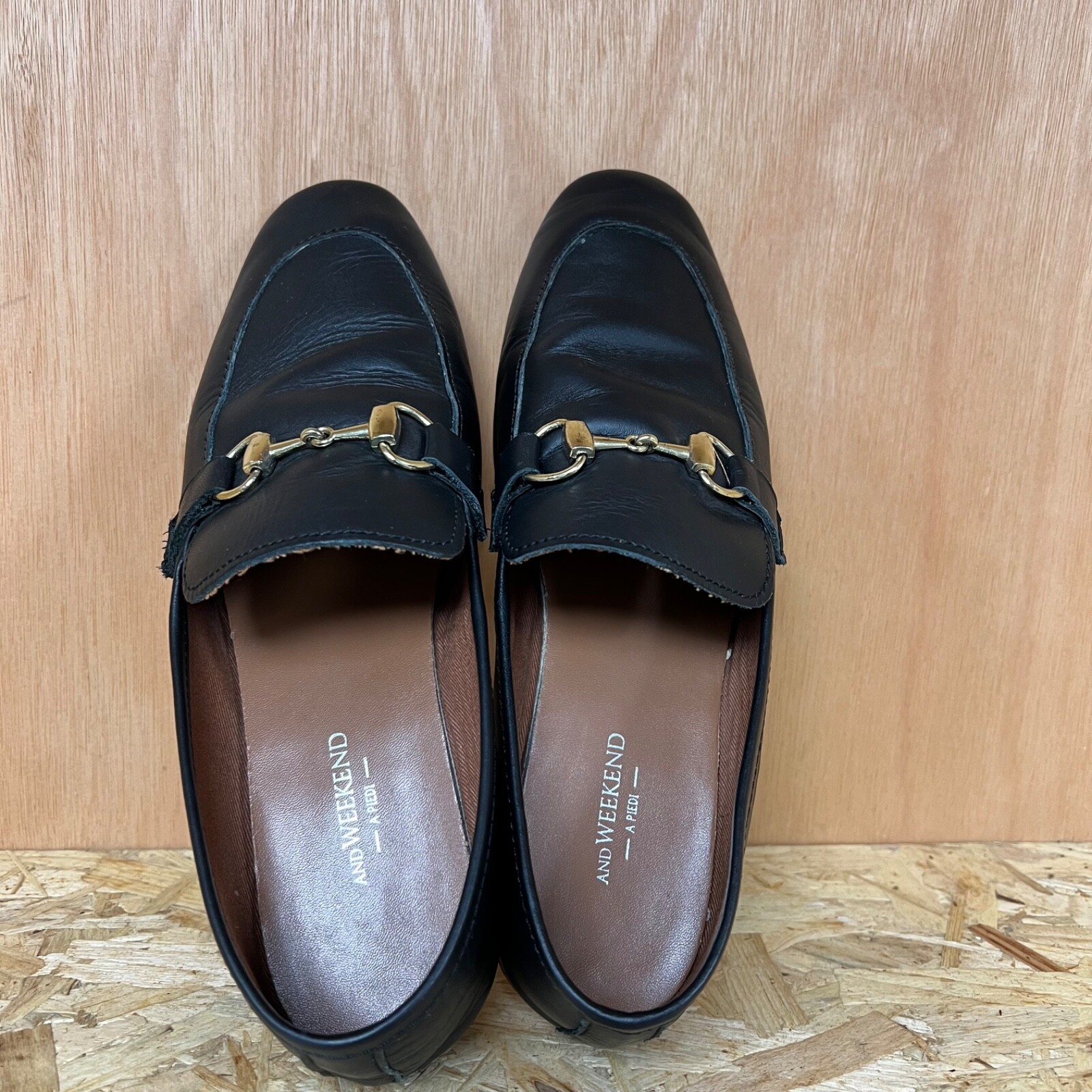 And weekend A Piedi leather loafers womens size 38 EU brown image 9