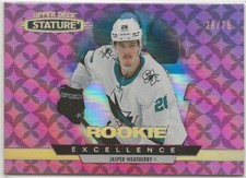 2021-22 Upper Deck Stature Rookie Excellence Red #RE28 Jasper Weatherby 28/75