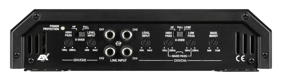 ESX HXE100.4 4 canales clase A/B amplificador analógico HORIZON 400 vatios RMS - Imagen 4 de 4