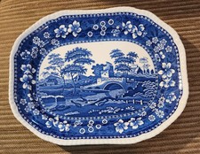 SPODE TOWER BLUE WILLOW PLATTER  Under plate ...