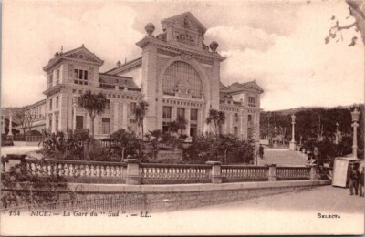 Postcard Nice La Gare du Sud France Divided back