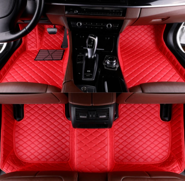 For Toyota RAV4 Car Floor Carpets Mats Diamond Auto Front & Rear Pads Set Smooth Foto 2 de 4