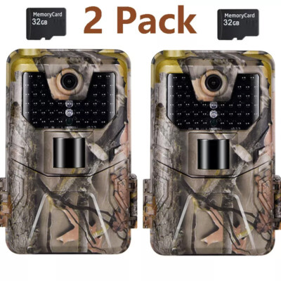 Pack Outdoor Game Deer Trail Camera 36MP No Glow