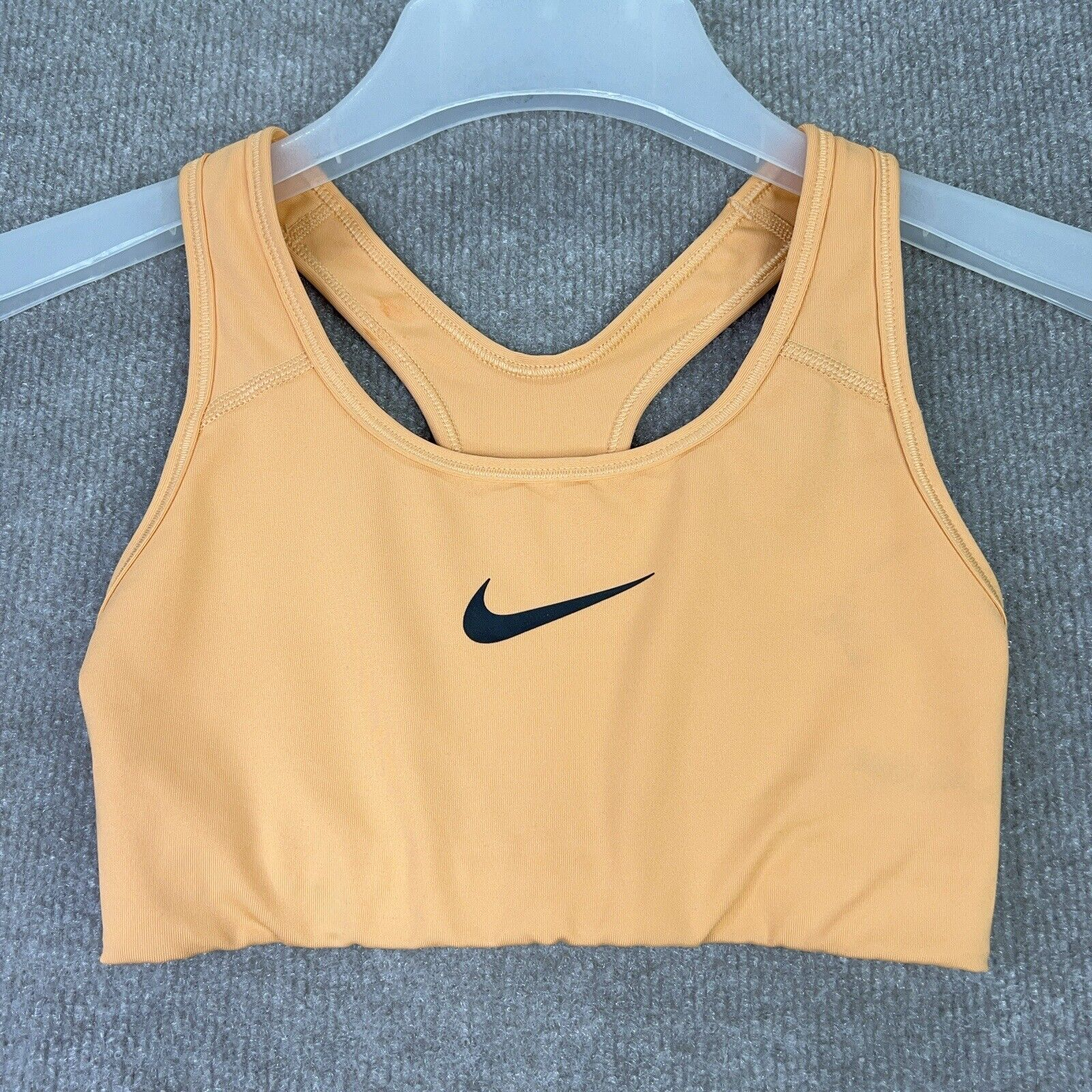 Nike Sports Bra Womens XS Orange Dri-FIT Center Swoosh-image