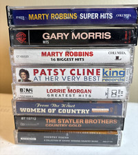 Country Music Cassette Lot of 8, Statler Bros, Marty Robbins, Patsy Cline  More