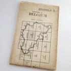 ORIGINAL 1916 BRUSSELS 6 MAP WW1 WAR OFFICE BRITISH TRENCH MEDAL MILITARY