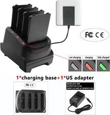 SAC-TC2Y-4SCHG-01 4Slot Battery Charger Cradle w/ Adapter For ZEBRA TC21 TC26 US