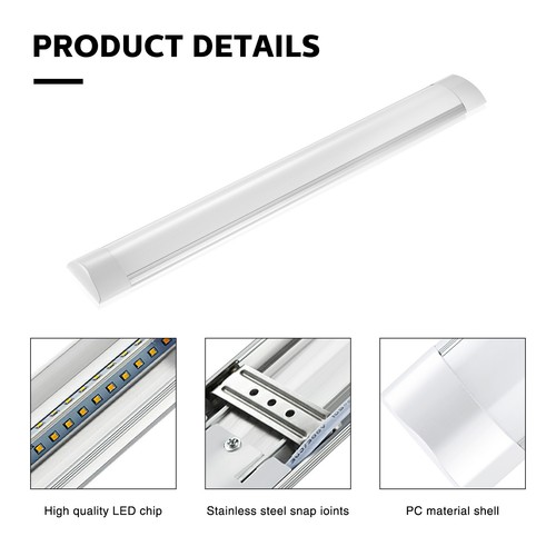 Lampada LED per ambienti umidi lampada per vasca luce 60/90/120/150 cm incl. tubo T8 IP65 - Foto 26 di 195