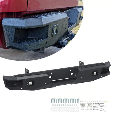 For 1999-2016 Ford Super Duty F250 F350 Duty Rear Assembled Bumper w/ Fog Light