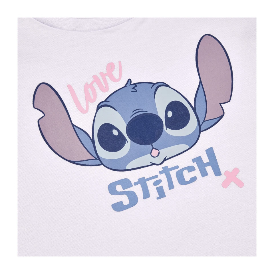 Disney Lilo & Stitch Niñas Conjunto de Camiseta y Pantalones Cortos, Ropa de Costura para Niñas - Imagen 3 de 4