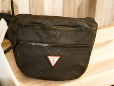 NEW WT EXTRA LARGE HUGE GUESS BLACK Fanny Pack Waist HIP SACK Bag UNISEX