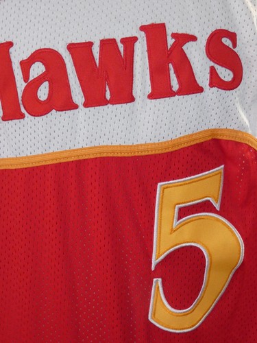 Adidas NBA Hardwood Classics Atlanta Hawks #5 Smith Men's Tank Jersey, M - Picture 2 of 6