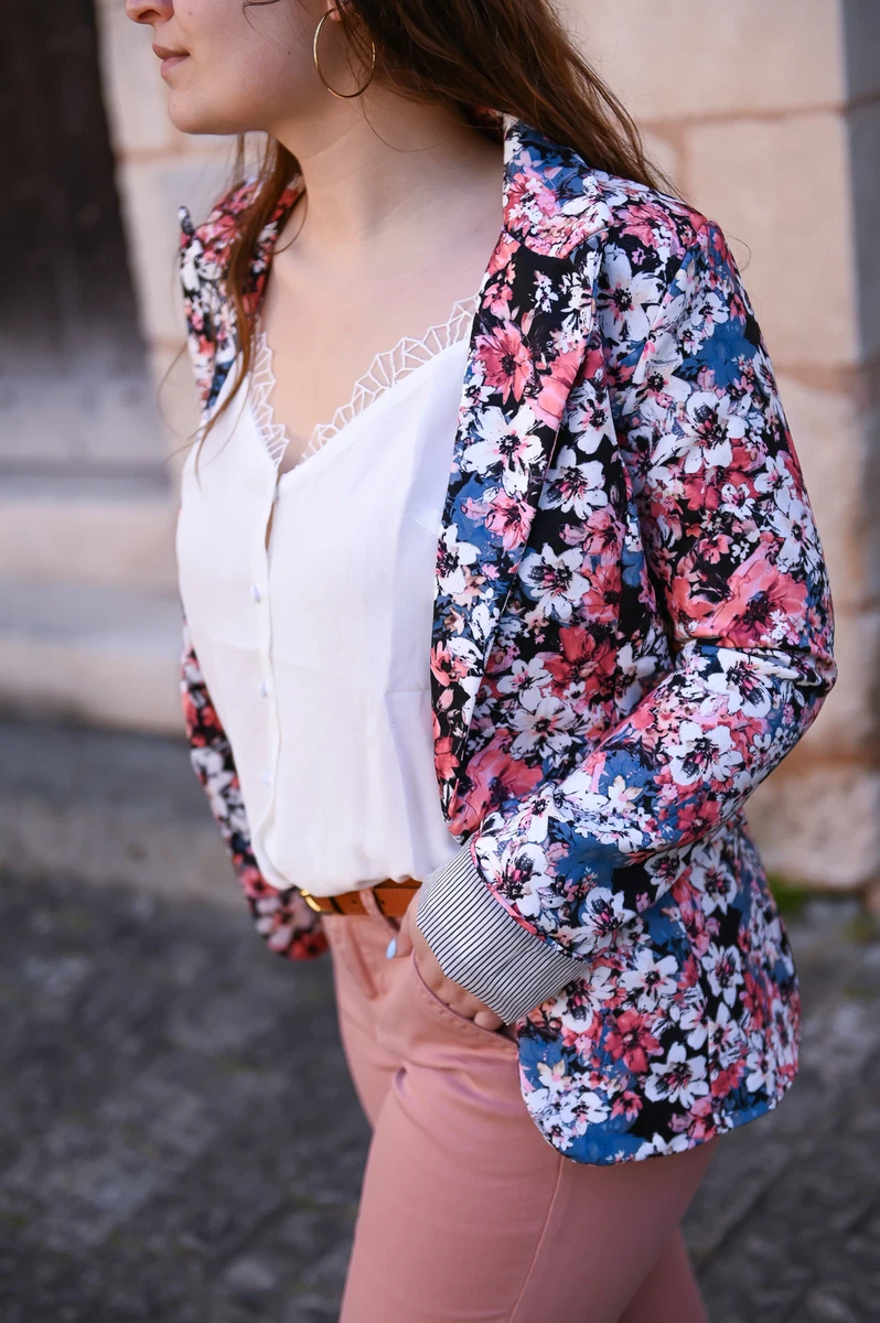 Blazer fleuri Angie Taille petit