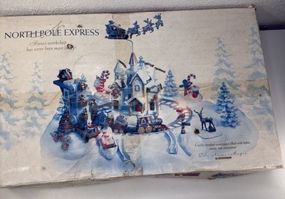 Trendmasters North Pole Express Santas Workshop IN White BOX Vintage 1998