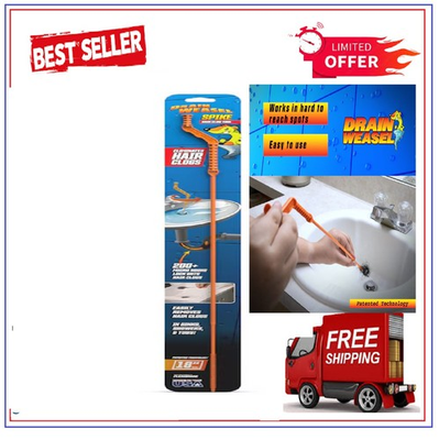 #ad FlexiSnake Drain Weasel Hair Clog Tool Starter Kit for Drain Cleaning $6.31